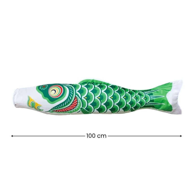 Koinobori Japanese Traditional Green 100 cm