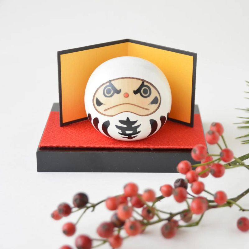 Kokeshi Daruma - White