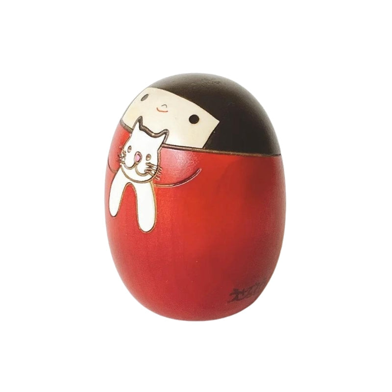 Kokeshi Neko - Red