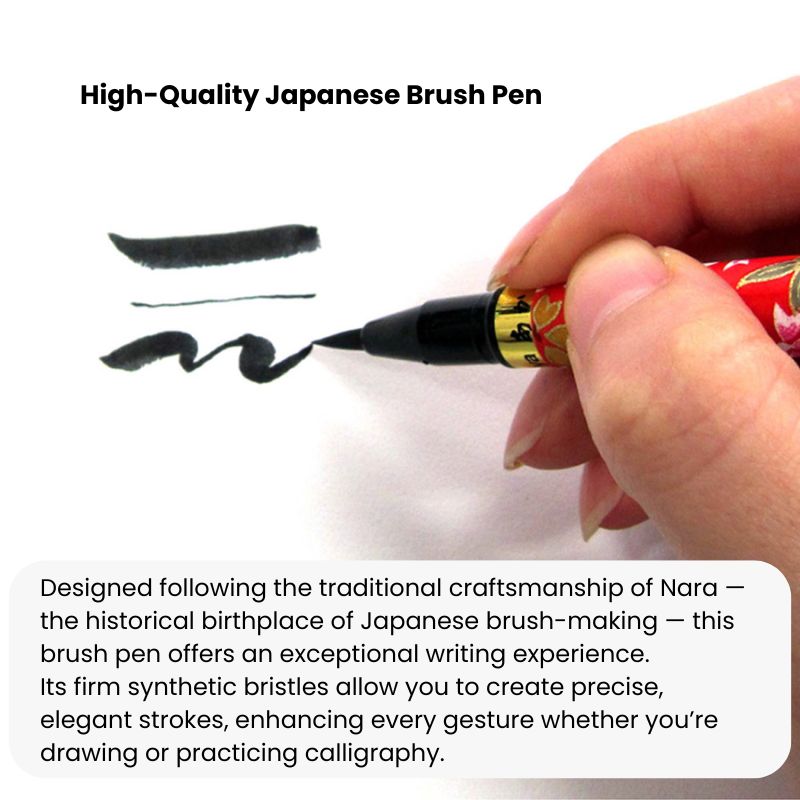 Koto Brush Pen – Washi Handle Blue