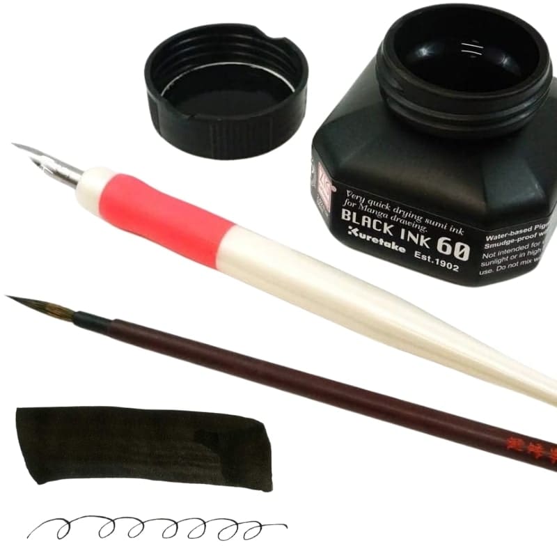 Kuretake ZIG Black Ink - 2 fl oz