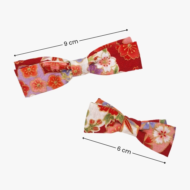 Large Japanese Hair Clip – Red