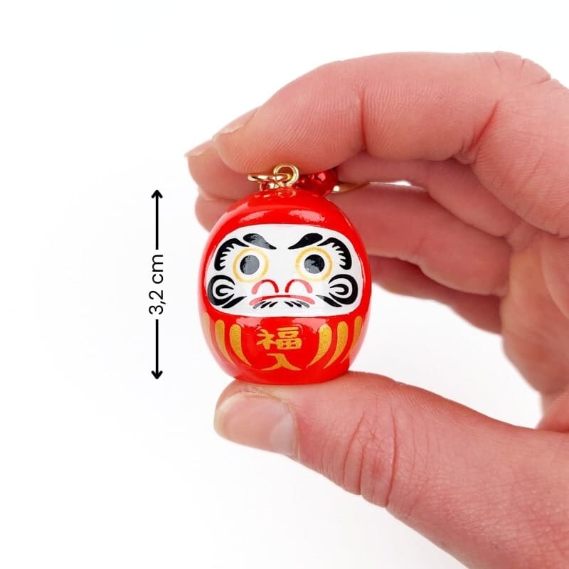 Large Japanese Keychain - Daruma (Color of Choice)