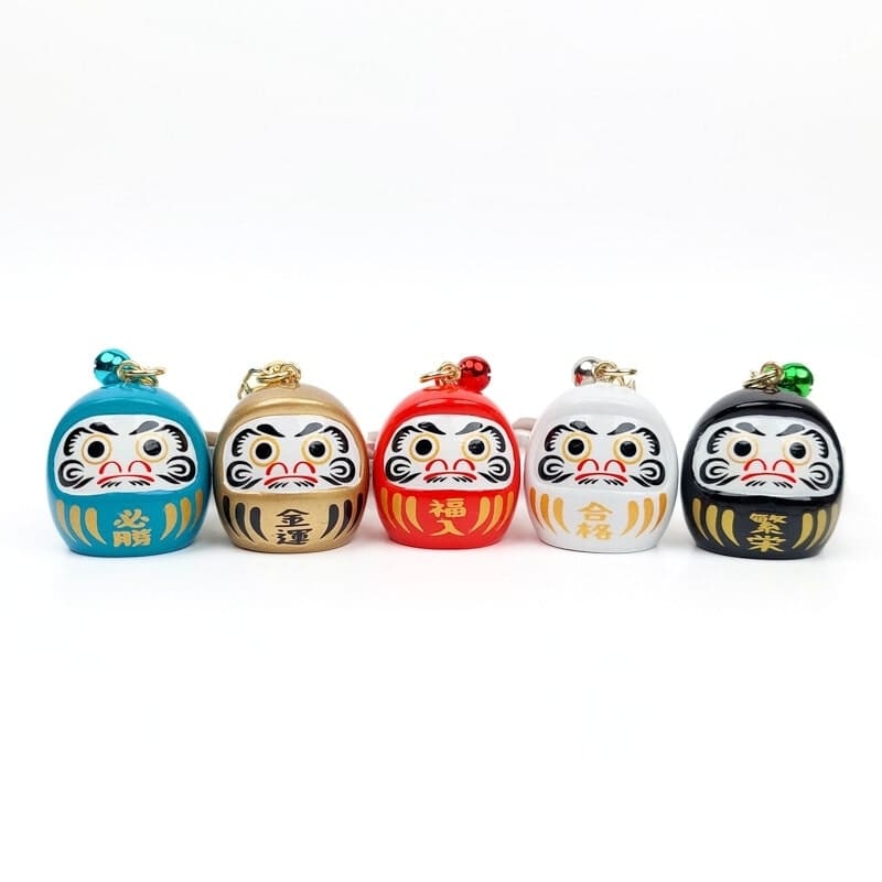 Large Japanese Keychain - Daruma (Color of Choice)
