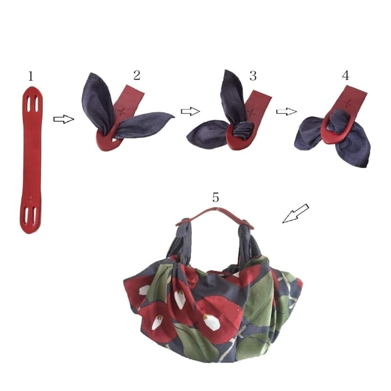 Leather Handle for Furoshiki Bag