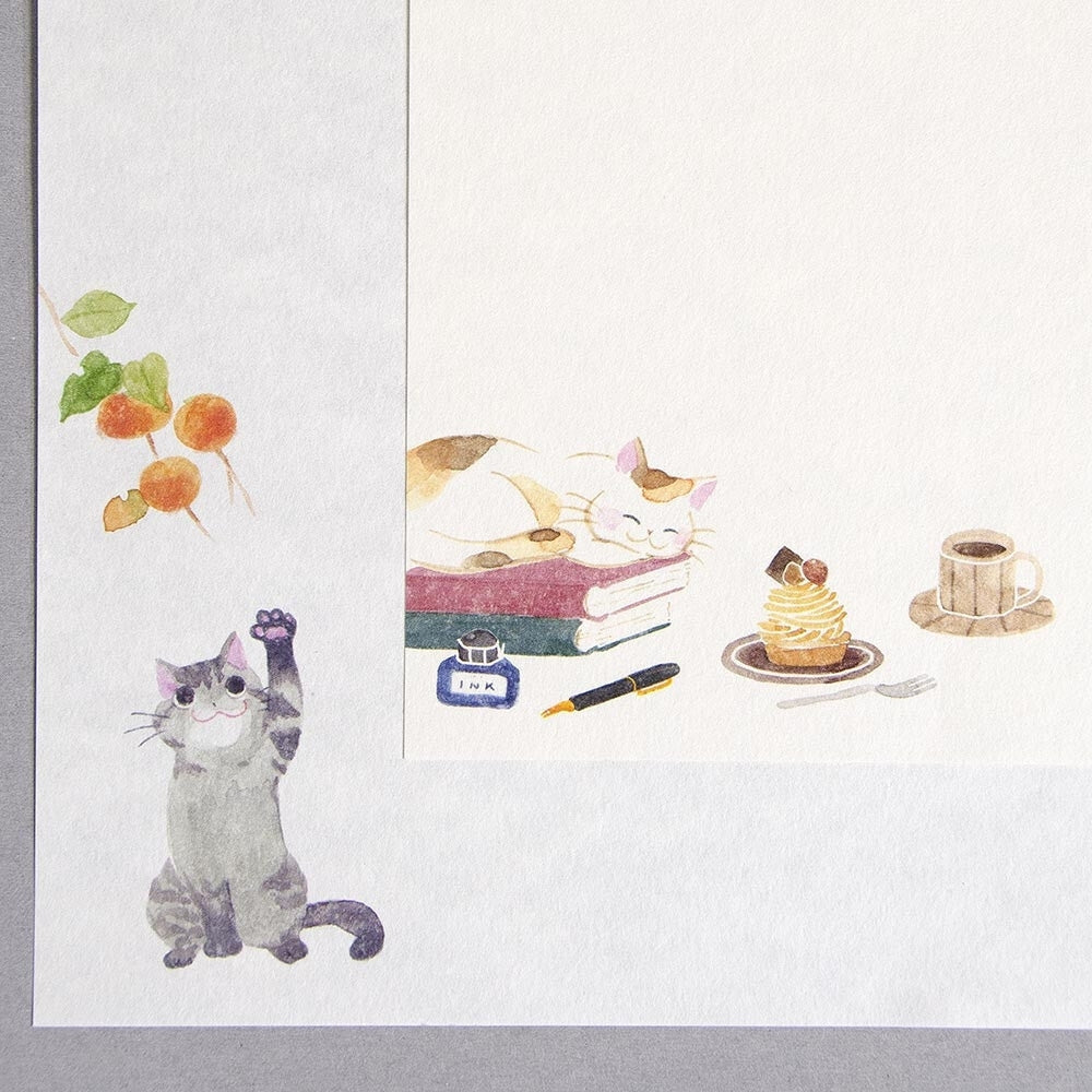 Letter Paper - Autumn Cats