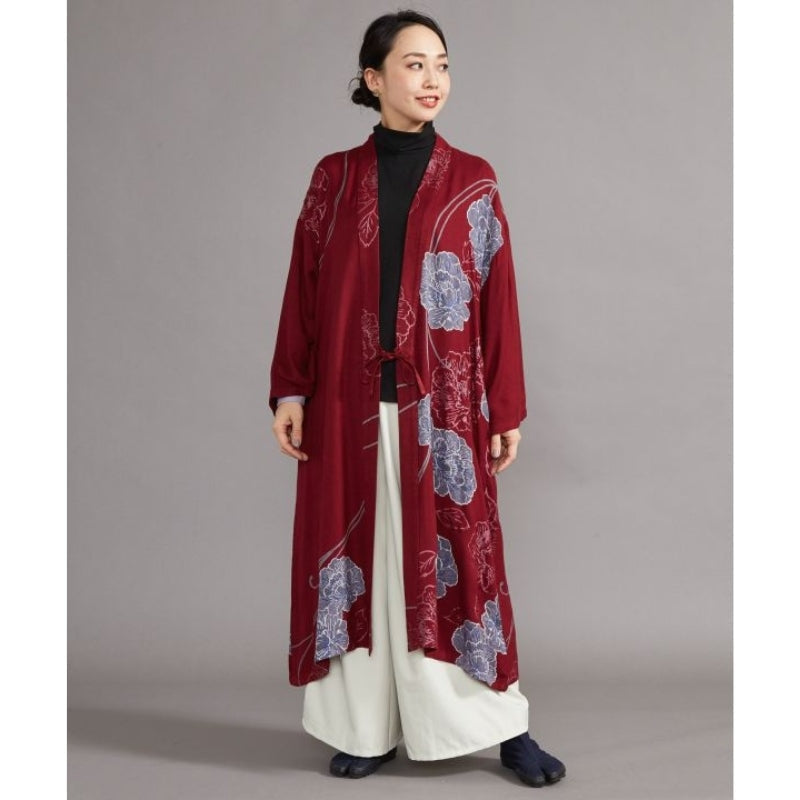 Long Red Cardigan One Size