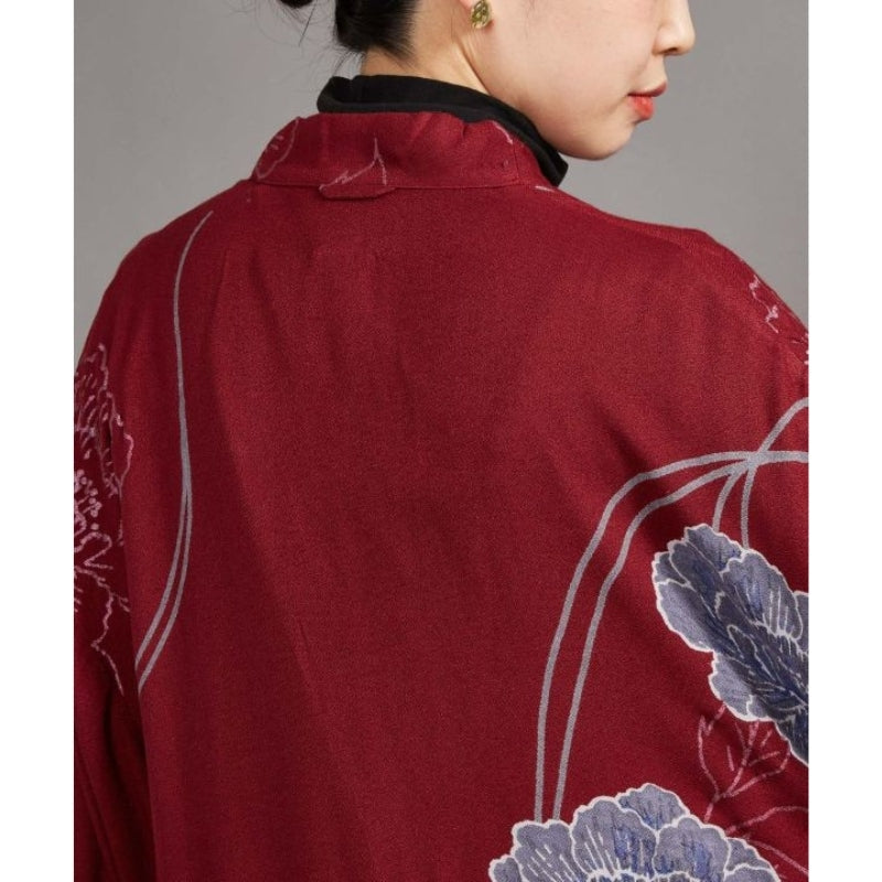 Long Red Cardigan One Size