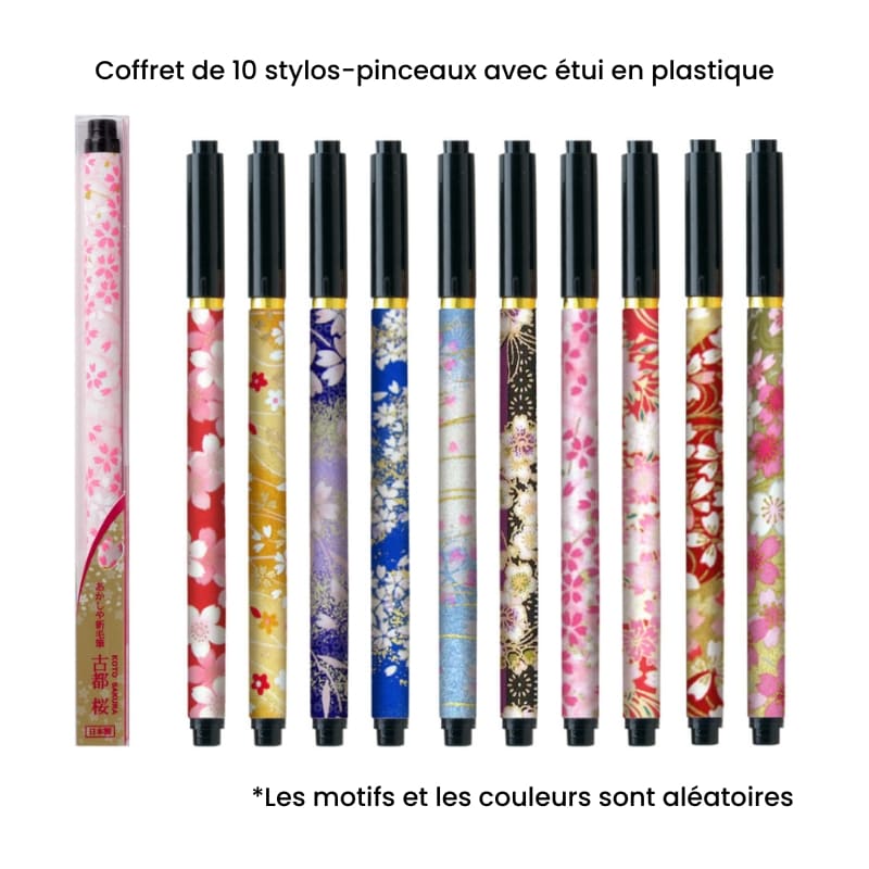 Pack of 10 Koto Sakura Japanese Brush Pens