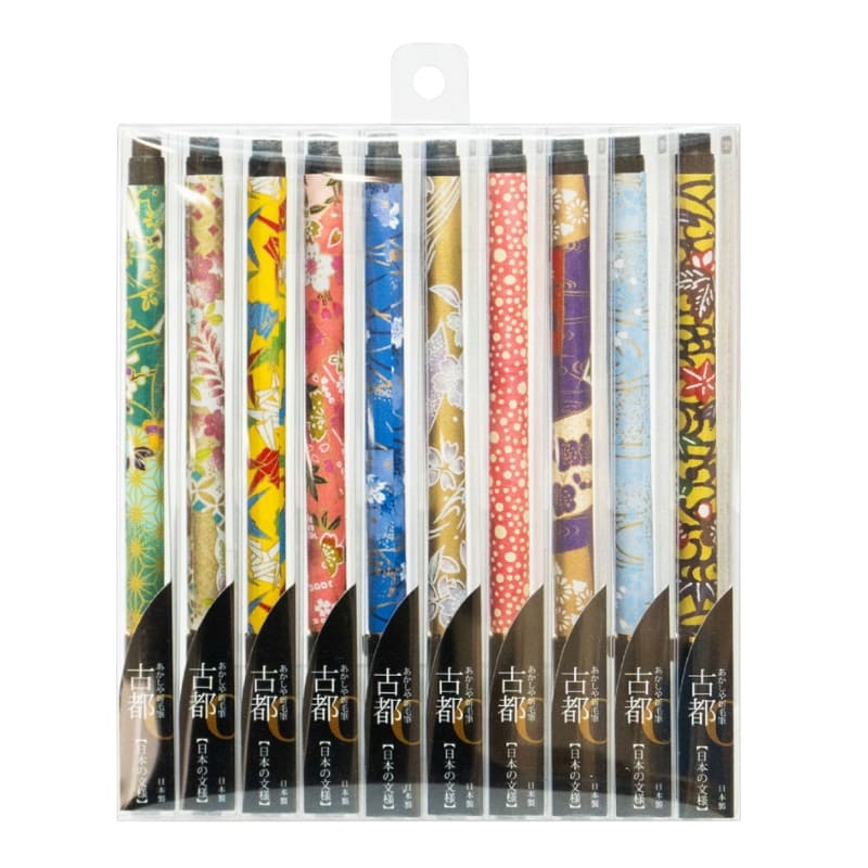 Pack of 10 Koto Japanese Black Brush Pens