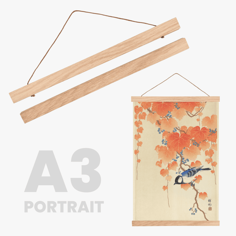 Magnetic Wooden Poster Holder - A3 Portrait