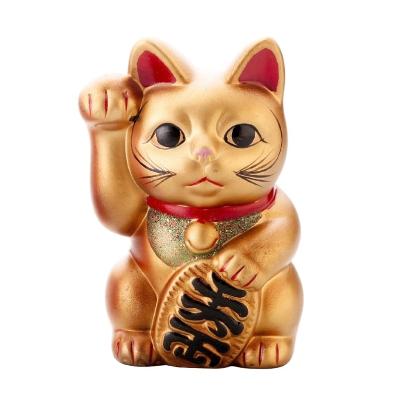 Maneki Neko Gold Ceramic – 5.9
