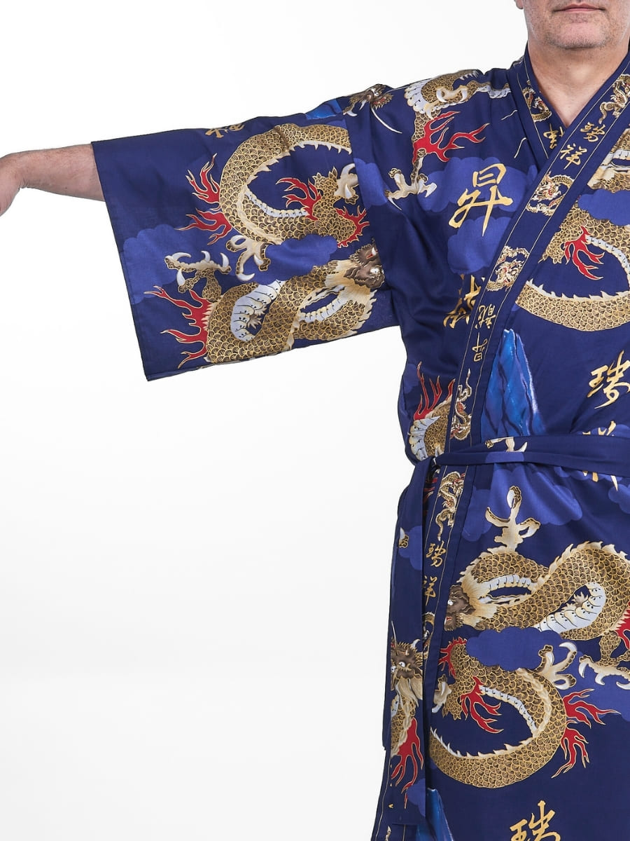 Men’s Happi Kimono – Dragon One Size