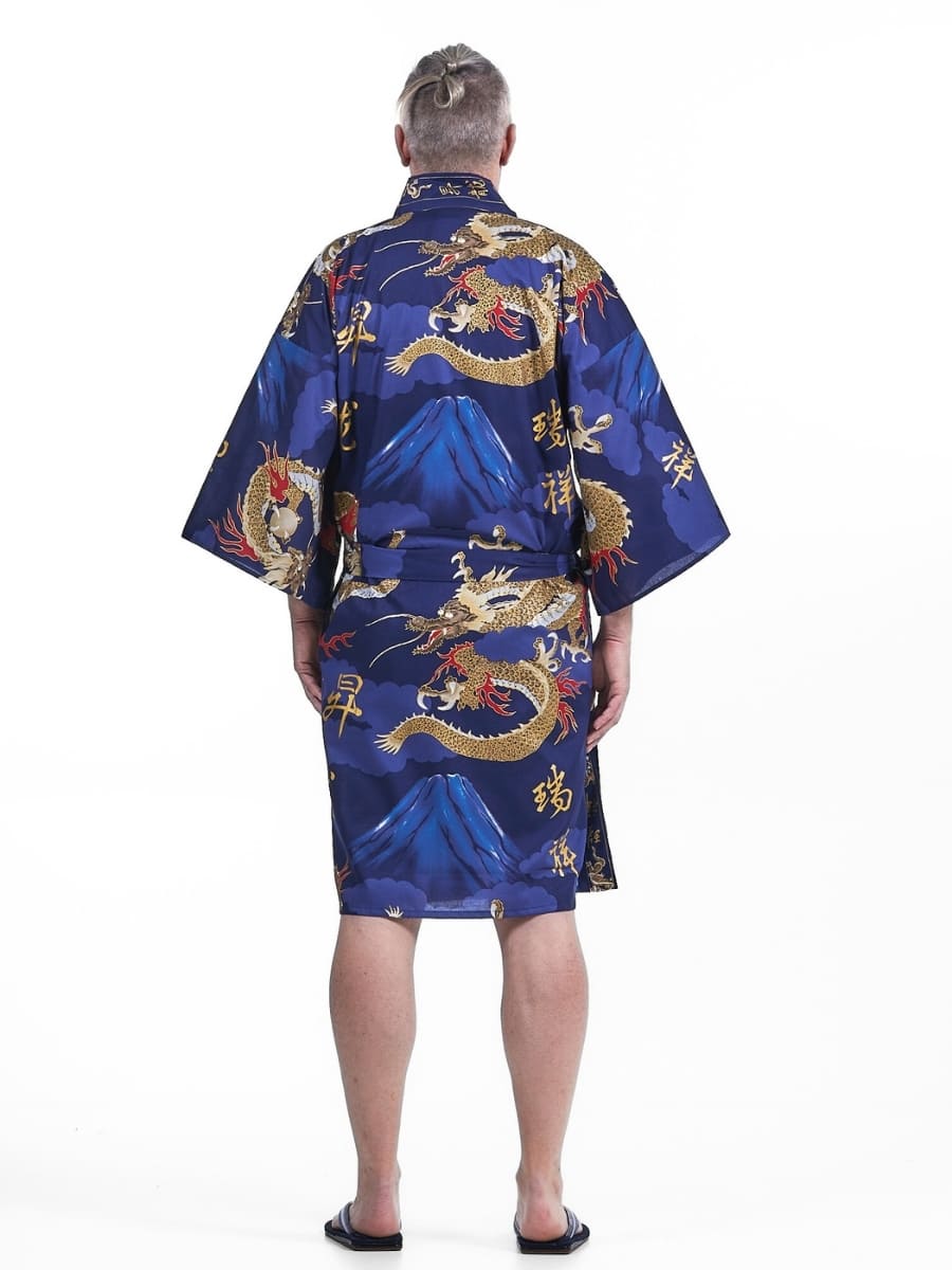 Men’s Happi Kimono – Dragon One Size