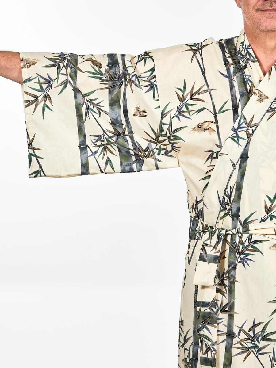 Men’s Japanese Kimono - Bamboo One Size