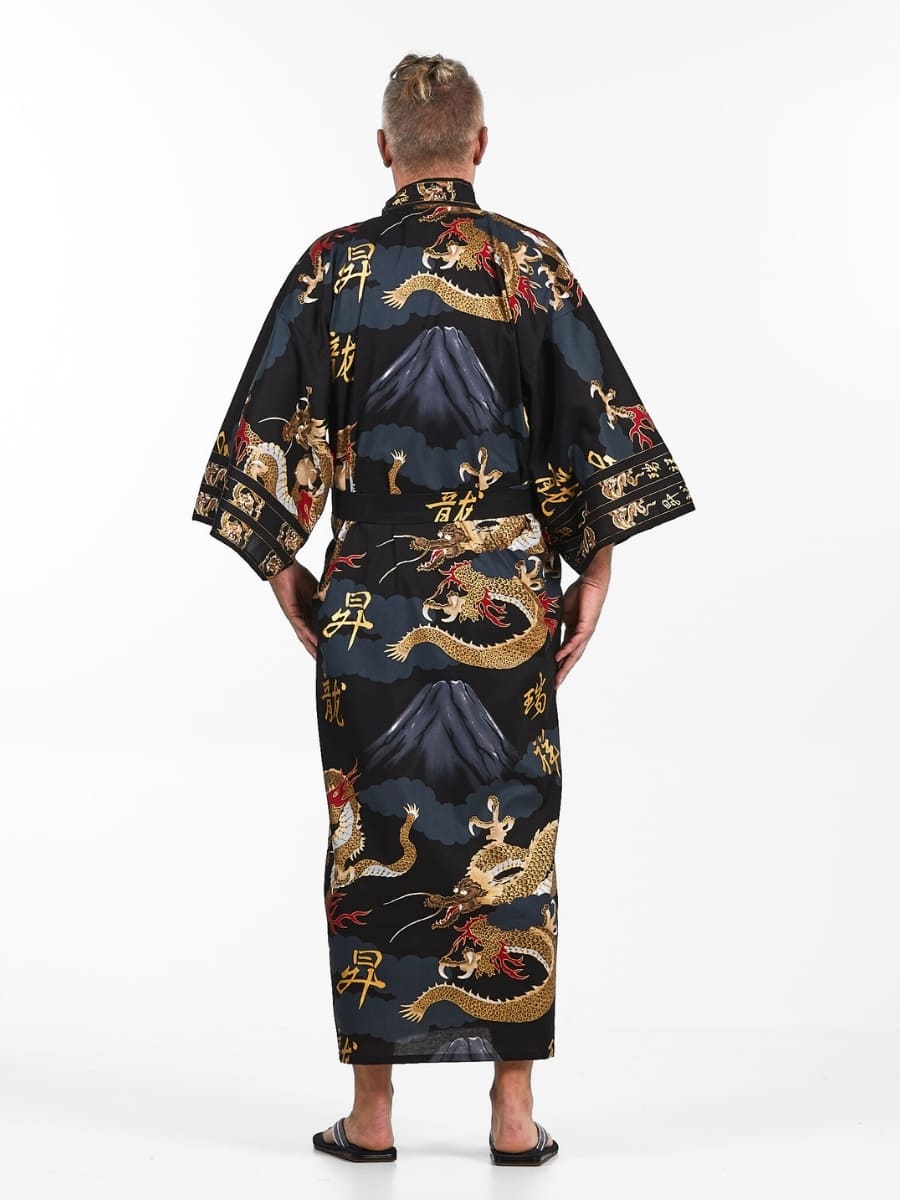 Men’s Japanese Kimono - Dragon One Size