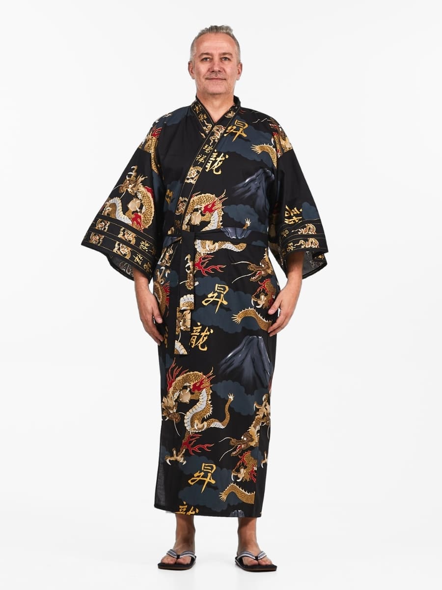 Men’s Japanese Kimono - Dragon One Size