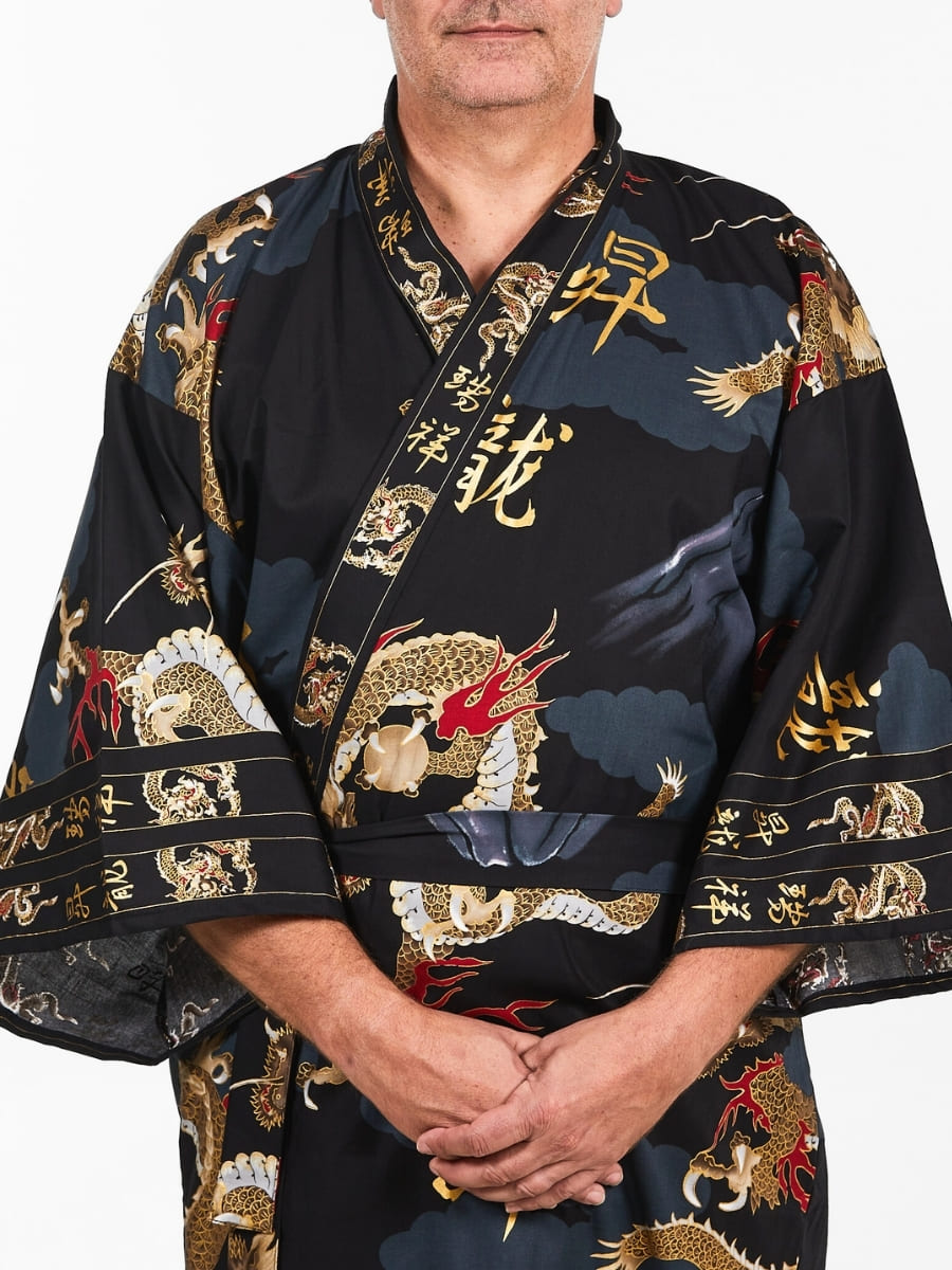 Men’s Japanese Kimono - Dragon One Size