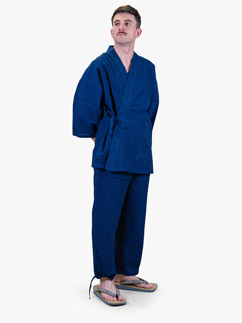 Men’s Japanese Samue – Navy Blue Summer