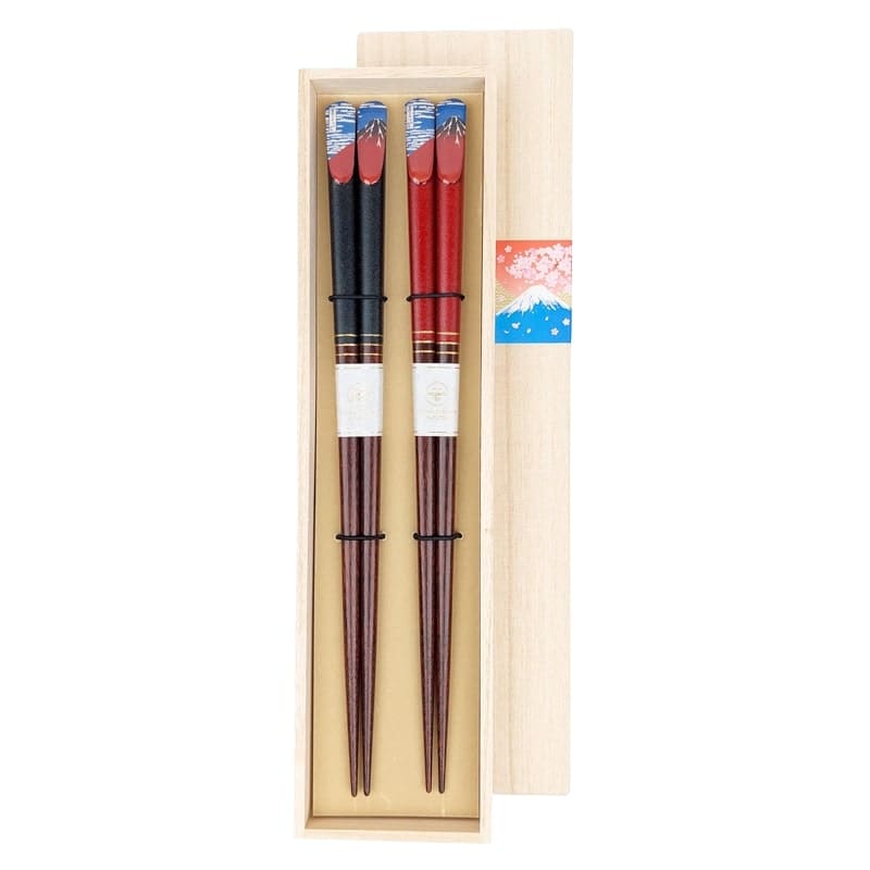 Mount Fuji Red Chopsticks Set