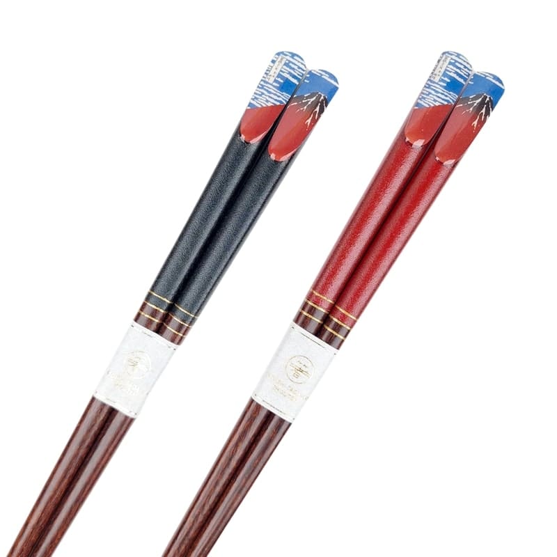 Mount Fuji Red Chopsticks Set