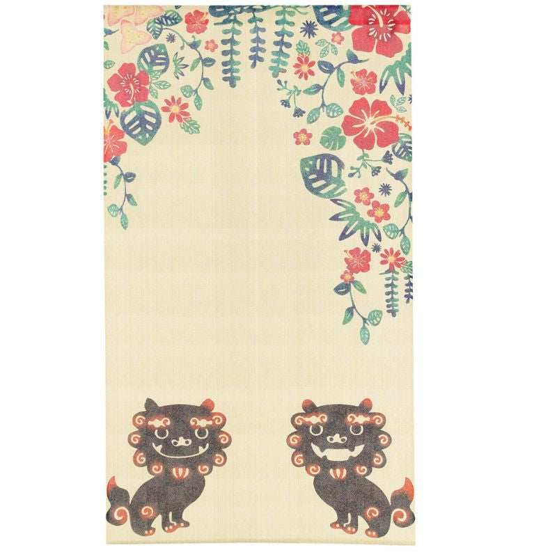 Noren Curtain - Shisa 85 x 150 cm (33.5’’ x 59’’)