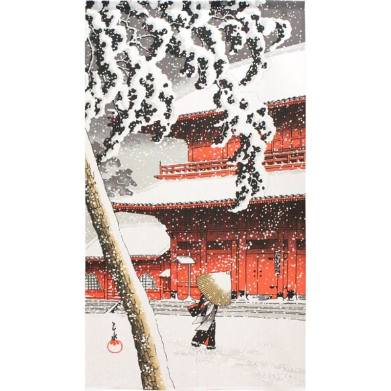 Noren Curtain - Snow 85 x 150 cm (33.5’’ x 59’’)