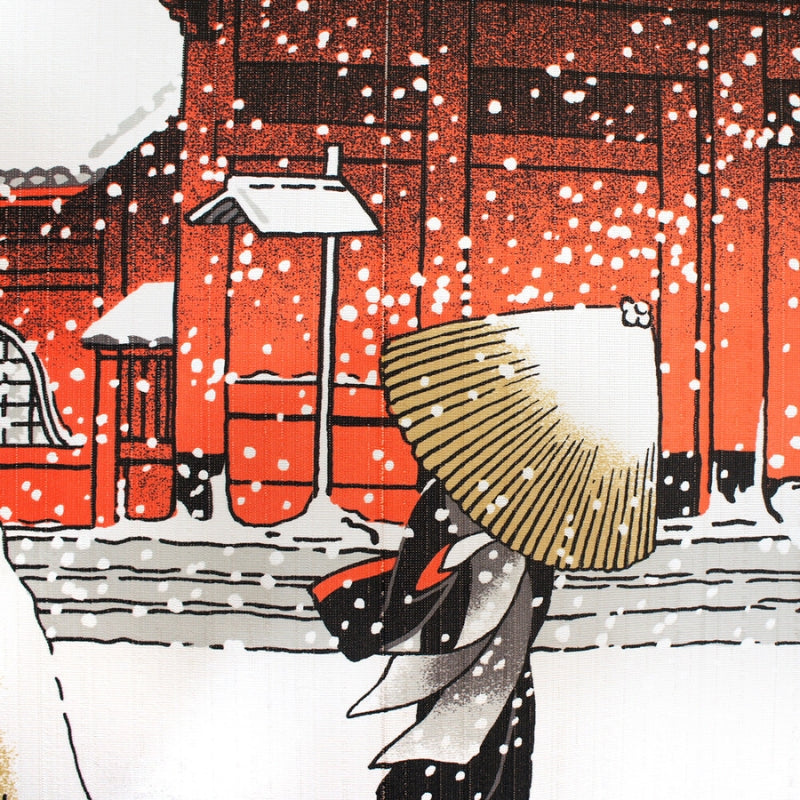 Noren Curtain - Snow 85 x 150 cm (33.5’’ x 59’’)