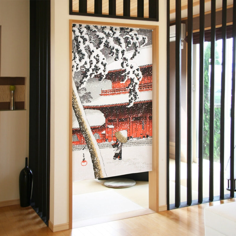 Noren Curtain - Snow 85 x 150 cm (33.5’’ x 59’’)