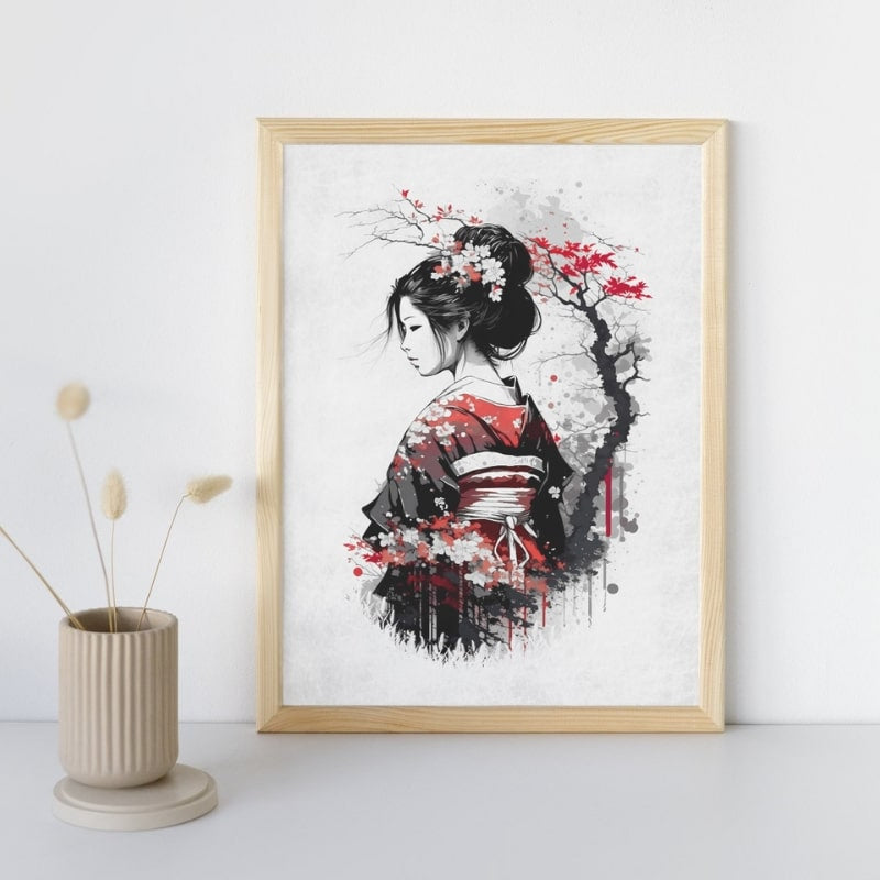Nostalgia of a Geisha Poster A3