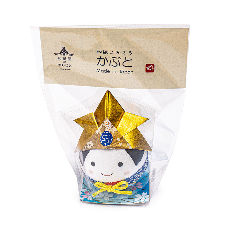 Okiagari Washi Paper Figurine - Kabuto