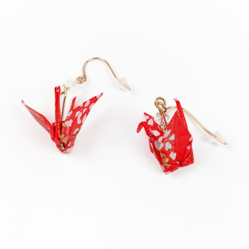 Origami Earrings - Aka