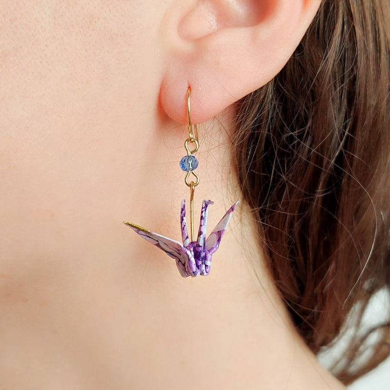 Origami Earrings - Murasaki | Japan Avenue