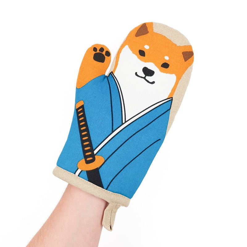 Oven Mitt - Shiba Samurai
