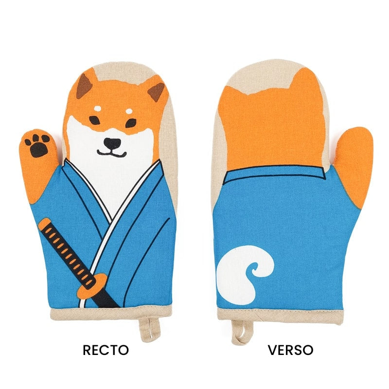 Oven Mitt - Shiba Samurai