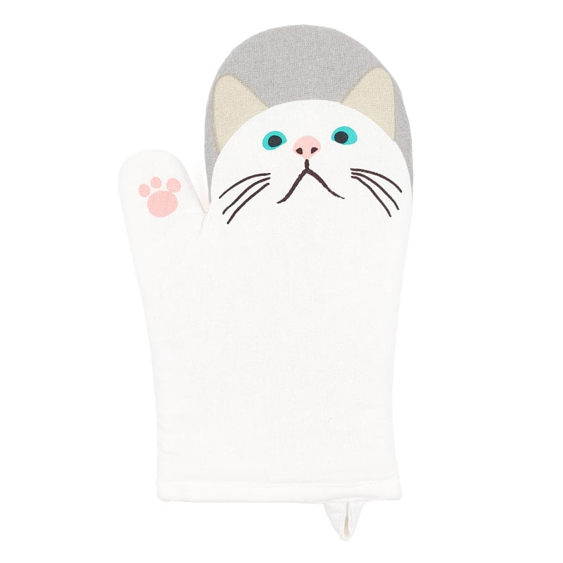 Oven Mitt - White Cat | Japan Avenue