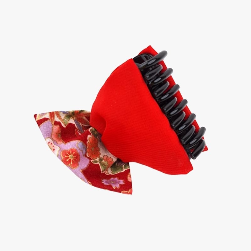 Japanese Hair Clip Red Bow