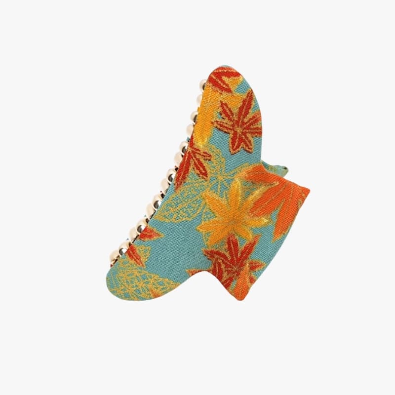 Japanese Hair Clip Momiji Fabric