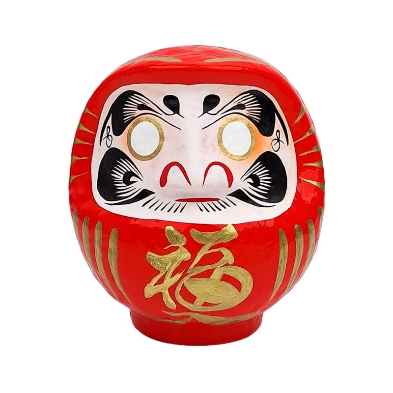 Red Japanese Daruma – 3.5” to 5.9”