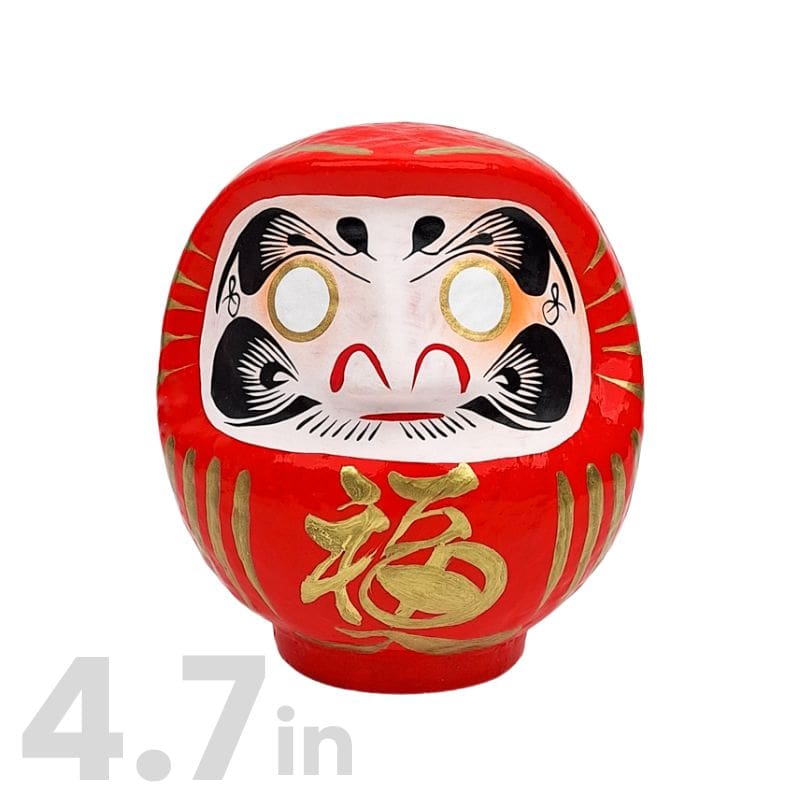Red Japanese Daruma – 3.5” to 5.9” 4.7