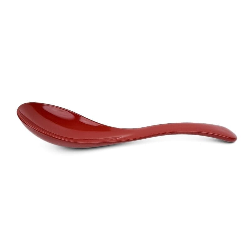 Red Ramen Spoon - Lacquered Resin