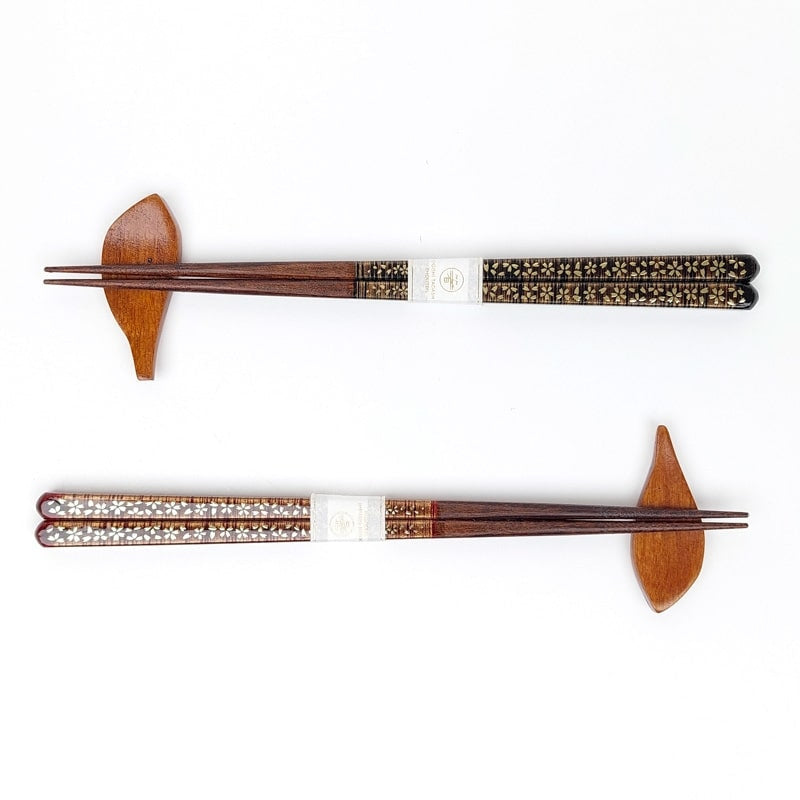 Sakura Chopsticks Set - Gold