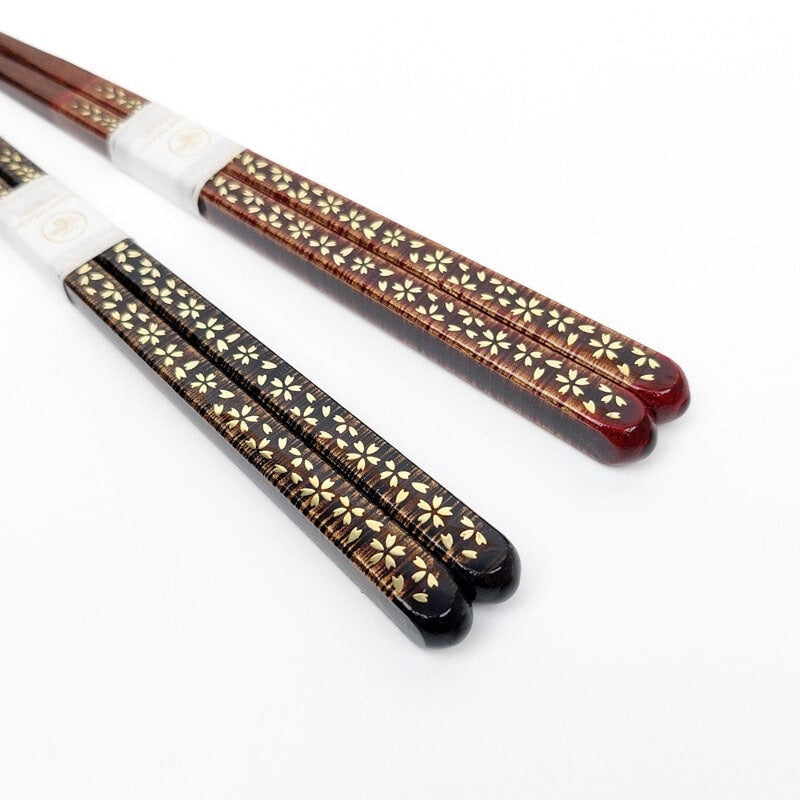 Sakura Chopsticks Set - Gold