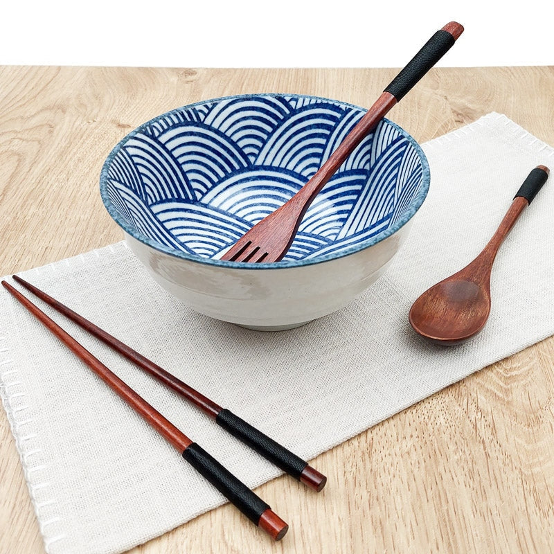 Seigaiha Japanese Bowl