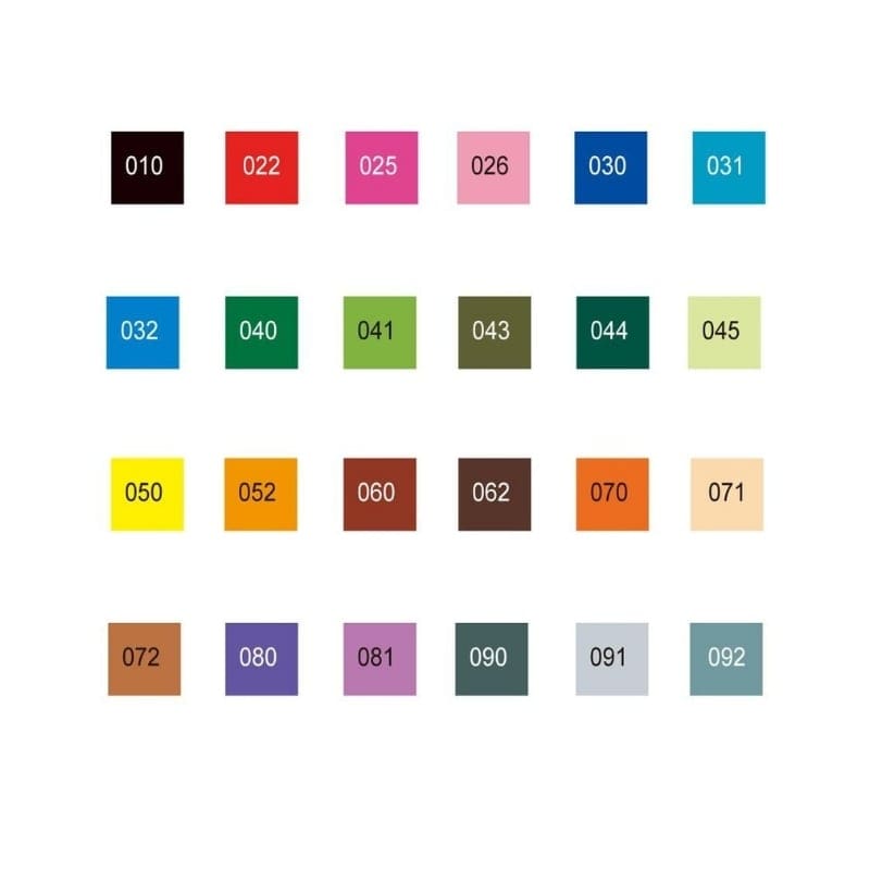 Set of 24 ZIG Extra-Fine Brush Pens