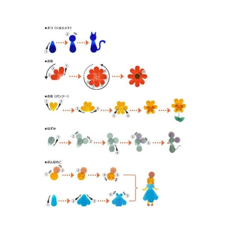 Set of 6 Dot Double-Point Felt Pens