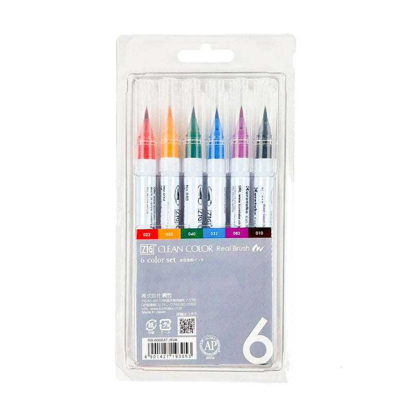 Set of 6 Extra-Fine Brush Pens
