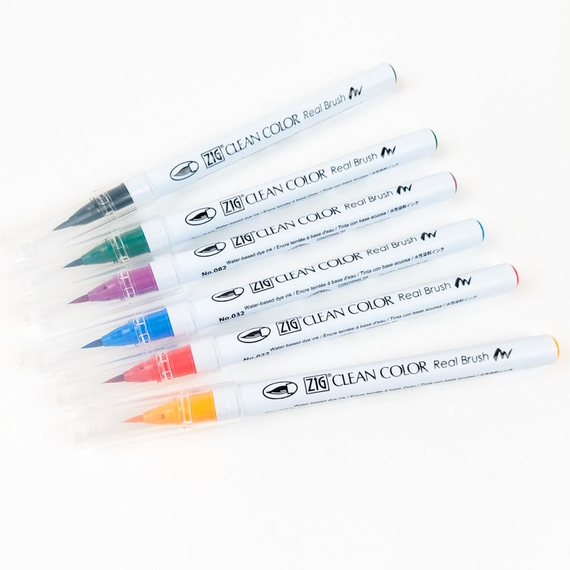 Set of 6 Extra-Fine Brush Pens