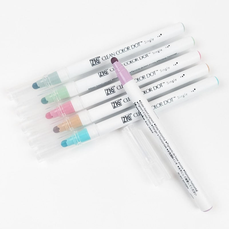 Set of 6 Dot Smoky highlighters