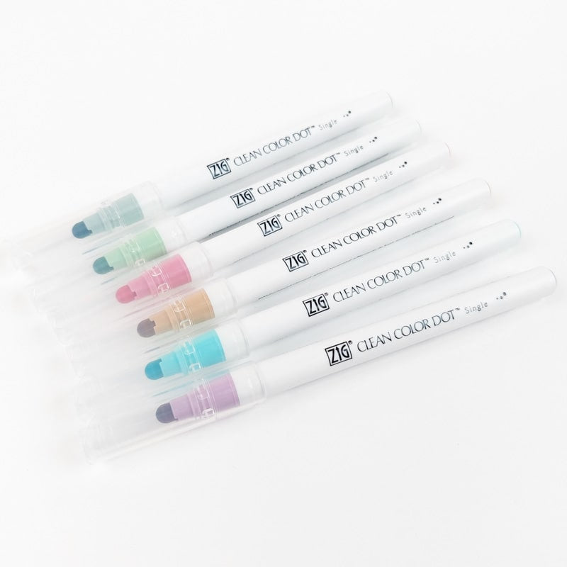 Set of 6 Dot Smoky highlighters